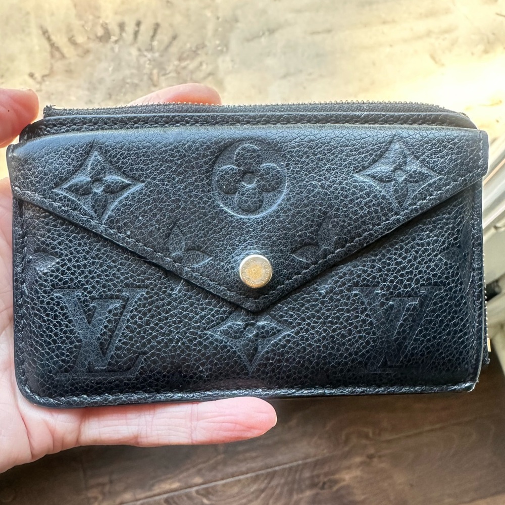 Louis Vuitton Black Empreinte Recto Verso Leather Wallet